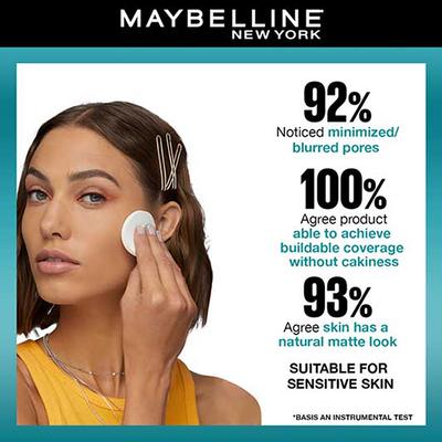 Maybelline New York Fit Me 12Hr Matte+Poreless Powder SPF28 PA+++ Oil Control Compact, 115 Ivory 8gm - Compact Powder
