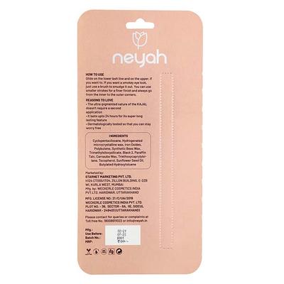 Neyah Intense Kohl Kajal Black 0.35gm - Kajal & Kohls