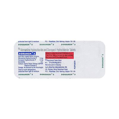 Donamem 5mg Tablet 10'S - Alzheimer-Neu