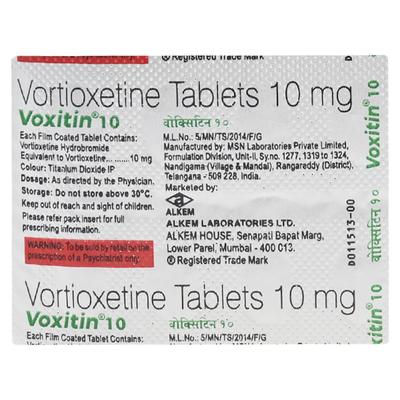 VOXITIN 10 Tablet 10's - Depression-Ant