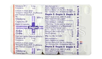 Depin 5mg Capsule 50'S - Hypertension-Cal