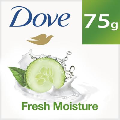 Dove Fresh Moisture Cream Beauty Bathing Bar Cucumber & Green Tea Scent Soap 75 gm - Soaps