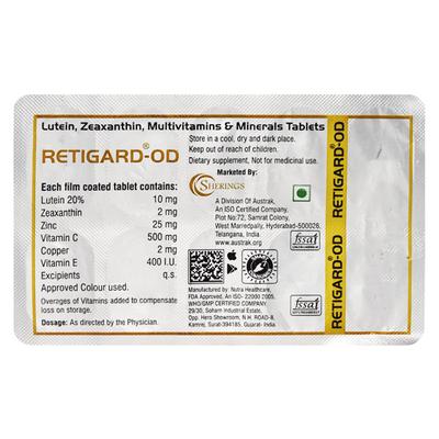 RETIGARD OD Tablet 10's - Supplements-Vam