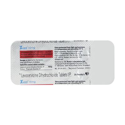 Xyzal 10mg Tablet 10'S - Allergies-Ant