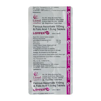 Loyfer XT Tablet 10'S - Iron Supplement/Anaemia-Vma