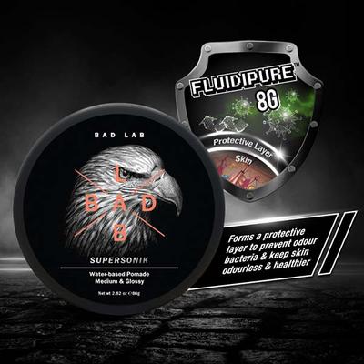Bad Lab Supersonik Water-Based Pomade (Medium & Glossy) 80 gm - Pomades