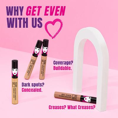 Elle 18 Get Even Concealer, Pearl, Buildable Coverage, For Dark Spots & Fine Lines 5.4 ml - Concealer