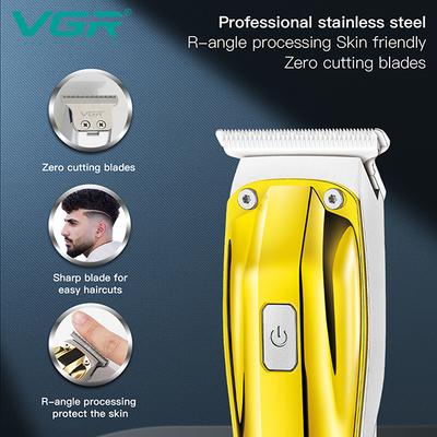 VGR V-956 Trimmer 100 min Runtime 3 Length Settings (Gold) 1's - Trimmers