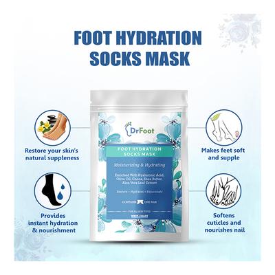 Dr Foot Foot Hydration Socks Mask Pair - Manicure & Pedicure Kits