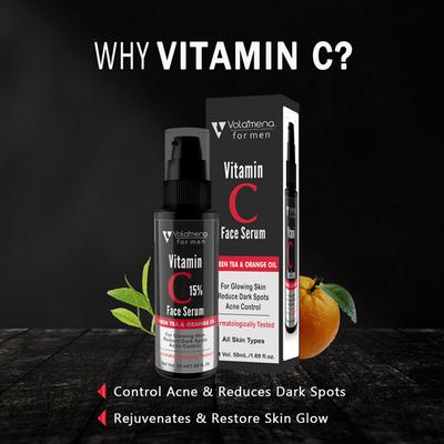 Volamena Vitamin C Face Serum - Green Tea & Orange Oil 50 ml - Face Gels