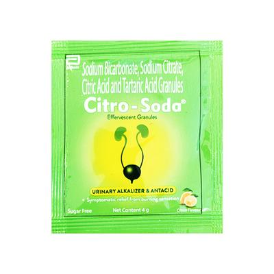 Citro Soda Sugar Free Citrus Flavour Sachet 4Gm - Kidney Disease/Stones-Oth