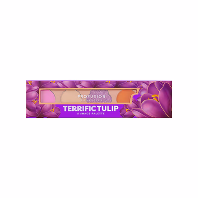 Profusion Cosmetics Blooming Hues 5 Shade Eye Shadow Pallete Terrific Tulip (4.55gm) - Eye Shadow Palettes