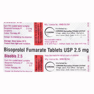 BISOBIS 2.5 Tablet 10's - Hypertension-Bet