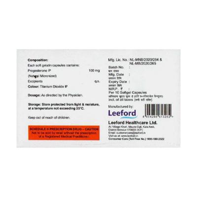 GESTOSERV 100 Capsule 10's - Hormonal Therapy-Oes