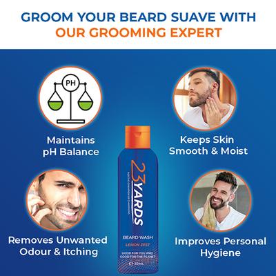 23 Yards Beard Wash for Men 50 ml - Beard Wash
