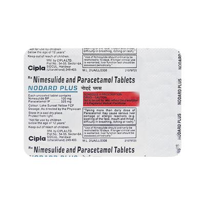 Nodard Plus Tablet 10'S - Pain relief-Nsa