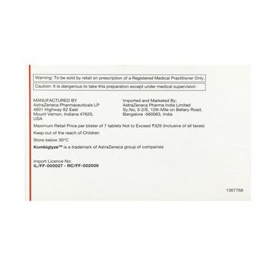 Kombiglyze XR 5/500mg Tablet 7'S - Diabetes-Ant
