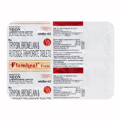 Flamheal Forte Tablet 10'S - Pain relief-Ant