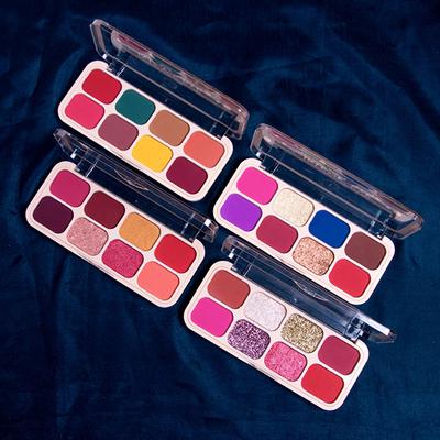 Matt Look intense Eye 8 in 1 Eyeshadow Palette Highly Pigmented, Long Lasting Metallic Glitter Nudes,04 12 gm - Eye Shadow Palettes