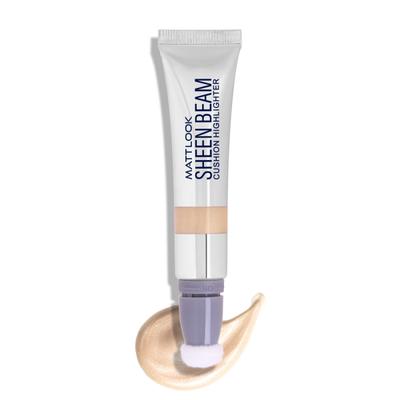 Matt Look Sheen Beam Cushion Highlighter with Lightweight Formula & Buildable Coverage, Natural Gold-03 15 ml - Highlighters & Illuminators