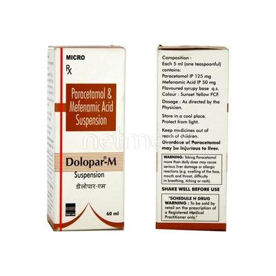 Dolopar M Suspension 60ml - Pain relief-Ano
