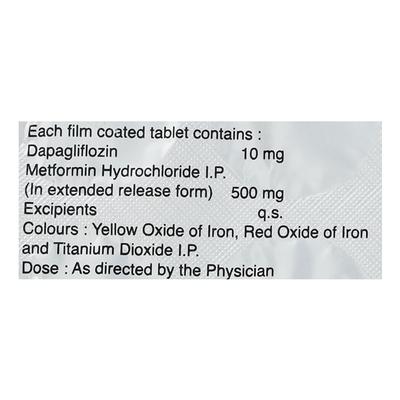 GLUCRETA M 10 + 500 Tablet 10's - Diabetes-Ant