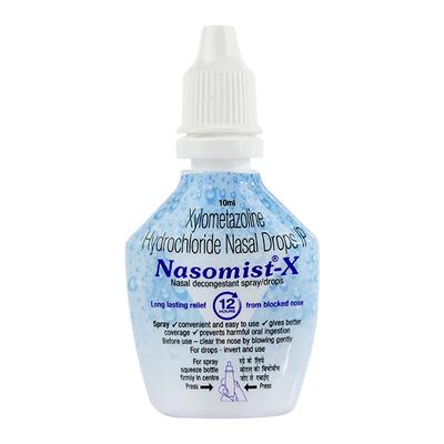 NASOMIST X Nasal Drops 10ml - Nasal Congestion-Nas