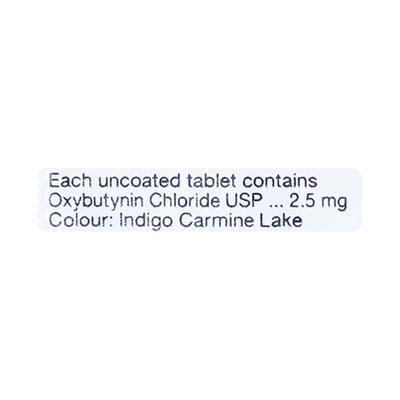 Oxyspas 2.5mg Tablet 10'S - Bladder And Prostate Disorders-Dru