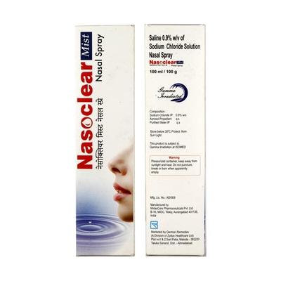 Nasoclear Mist Nasal Spray 100ml - Nasal Congestion-Nas