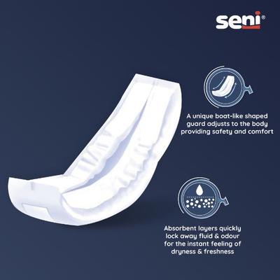 Seni Man Bladder Control Guards Fit Pads 10's - Adult Diapers & Pads