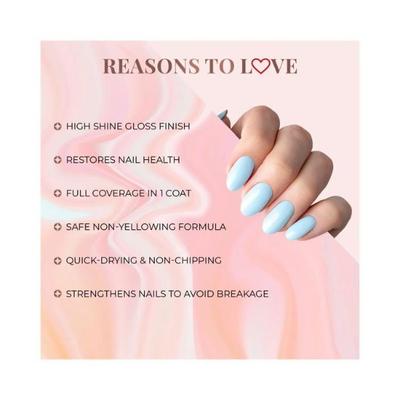 Just Herbs Nail Polish 21 Chemical Free Formula, Quick Dry, Glossy, Black Berry 6 ml - Nail Polish