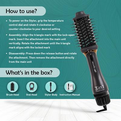 Ikonic Me 3in1 Express Styler - Grey 1's - Multi-Stylers