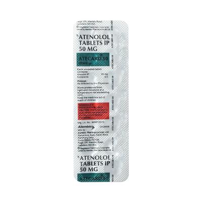 Atecard 50mg Tablet 14'S - Hypertension-Bet