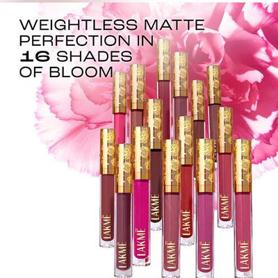 Lakme Rouge Bloom Matte Lip Liquid Enchanted Woods 307 3.5 ml - Liquid Lipsticks