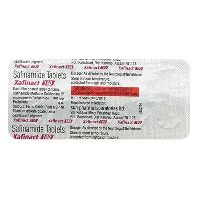 XAFINACT 100mg Tablet 10's - Parkinsonism-Apd