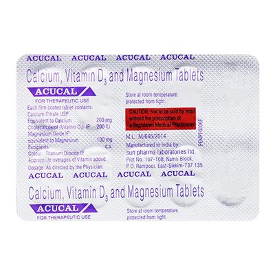 Acucal Tablet 10'S - Supplements-Cal