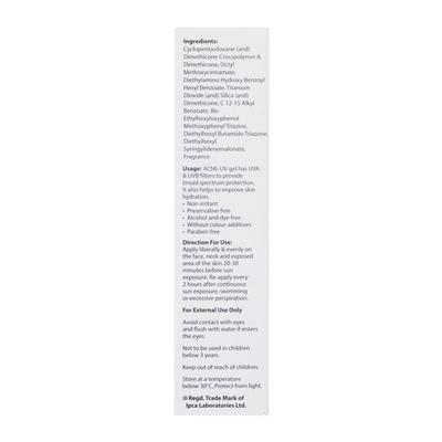 Acne UV SPF 30 Gel 30gm - Sunscreen Preparations-Emo