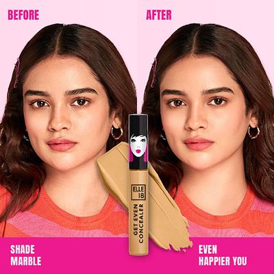 Elle 18 Get Even Concealer, Pearl, Buildable Coverage, For Dark Spots & Fine Lines 5.4 ml - Concealer