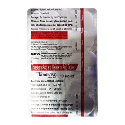 Tamik BC Tablet 10'S - Bleeding Disorders-Hae