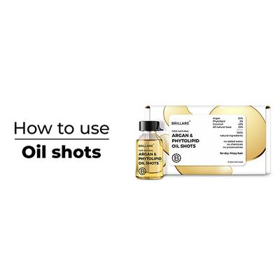 Brillare Argan & Phytolipid Oil Shots For Dry, Frizzy Hair 48 Ml - Hair Oils