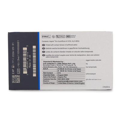CooperVision ASPIRE PRO Monthly Disposable Spherical Silicone Hydrogel Lenses (6 Lenses) (Power -2.50) - Eyecare Lenses
