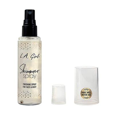 L.A.Girl Shimmer Spray Finishing Spray for Face and Body - Gold 80ml - Setting Spray