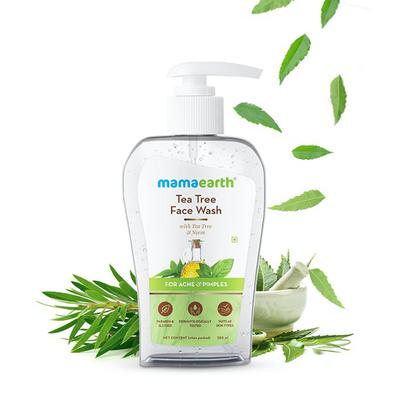 Mamaearth Tea Tree Facewash For Acne & Pimples 250 ml - Face Washes