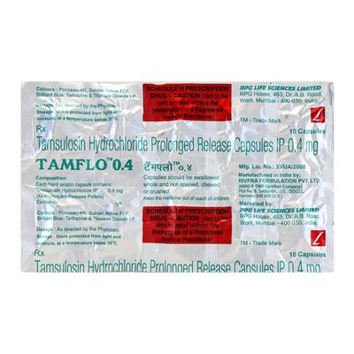 Tamflo 0.4mg Capsule 10'S - Bladder And Prostate Disorders-Dru