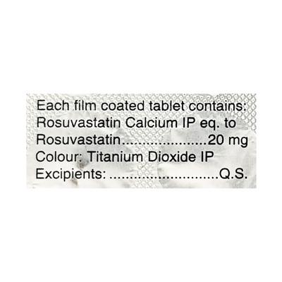 Arvast 20mg Tablet 10'S - High Cholesterol-Dys