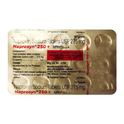 NAPROSYN 250 + Tablet 15's - Pain relief-Nsa