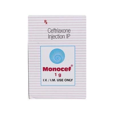 Monocef 1gm Injection 1's - Bacterial Infections-Cep
