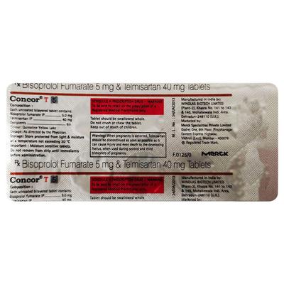 CONCOR T 5 Tablet 10's - Hypertension-Bet