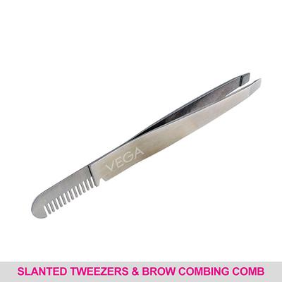 Vega Gorgeous Green Tweezer - Slant Tip (TW - 07) 20 gm - Tweezers
