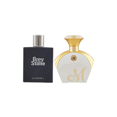 Maryaj Grey Stone EDP Aromatic Woody Perfume And Maryaj M White For Her EDP Floral Fruity Perfume 190 ml - Perfumes (Edt/Edp)